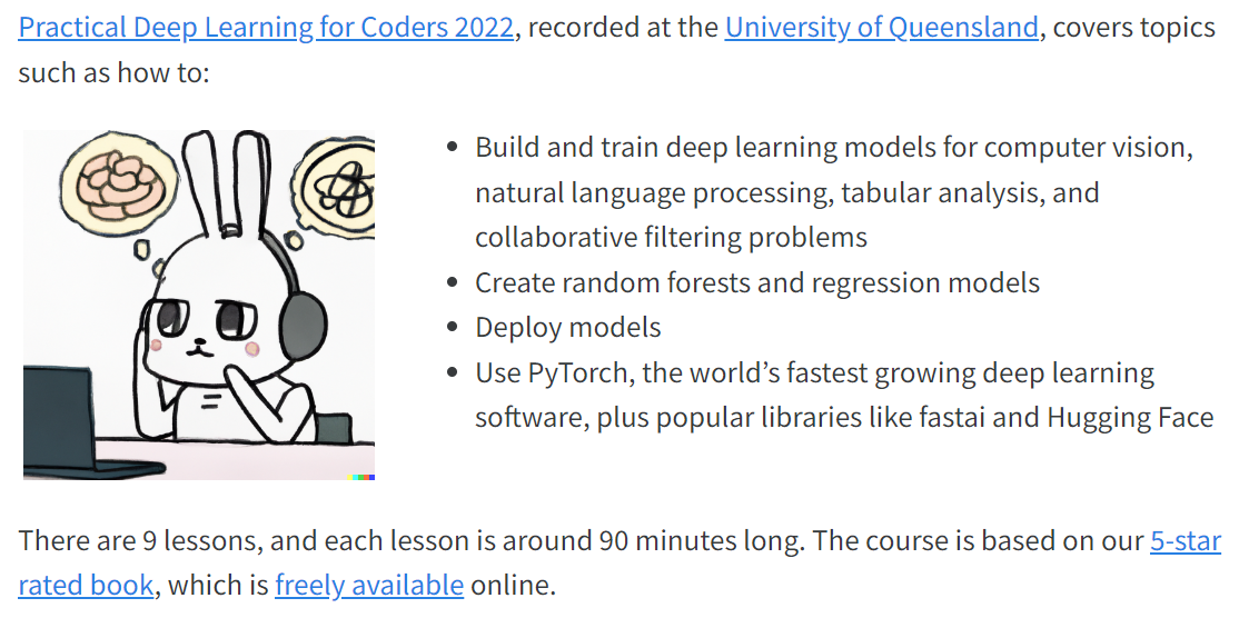 Practical Deep Learning for Coders